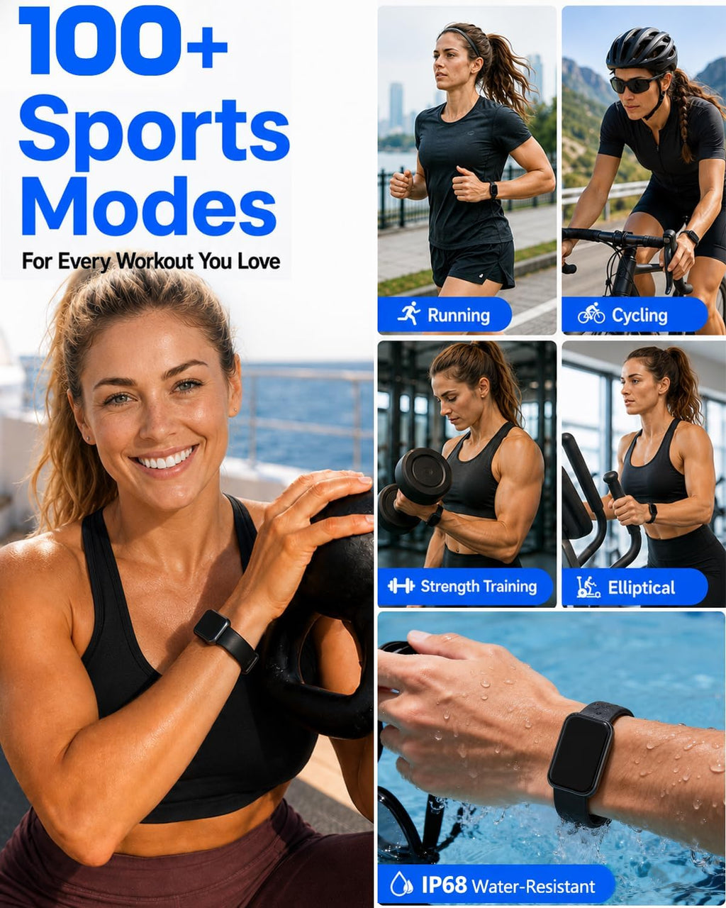 morepro fitness tracker for women men, heart rate, package contents
