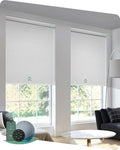 Yoolax Motorized Blinds with Remote, Electric Window Shades Compatible with