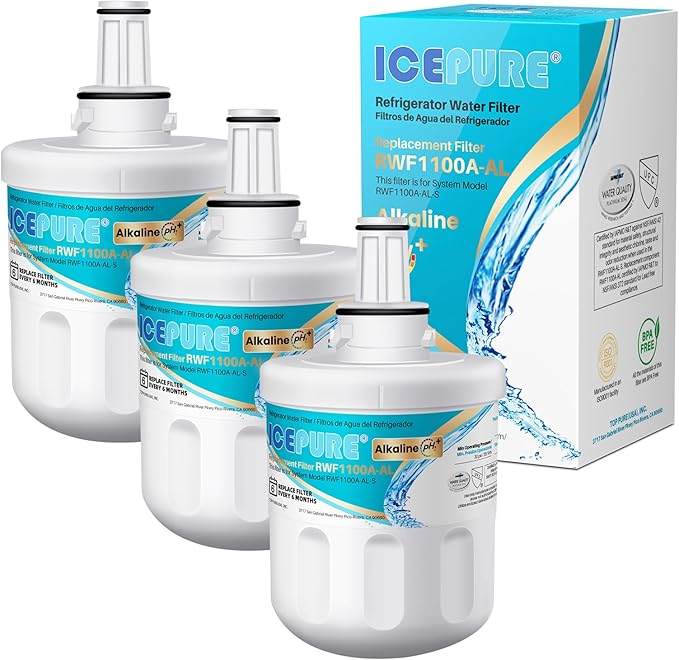 ICEPURE Alkaline DA29-00003G Refrigerator Water Filter Replacement (3Pack)