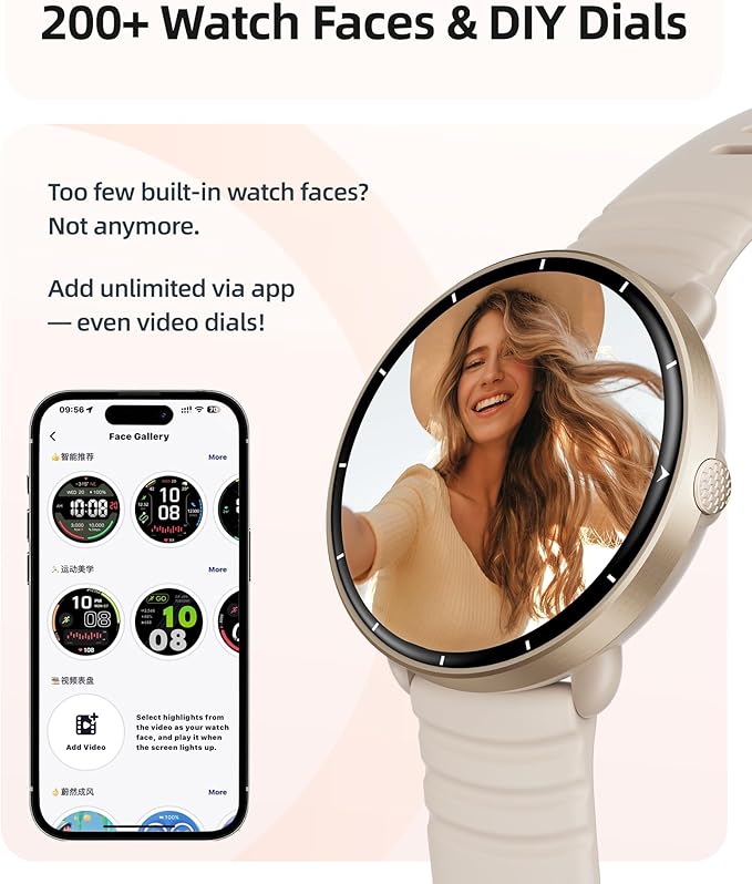 Parsonver Smart Watch for Swimming, 5ATM Waterproof Watch for Pool & Open Water