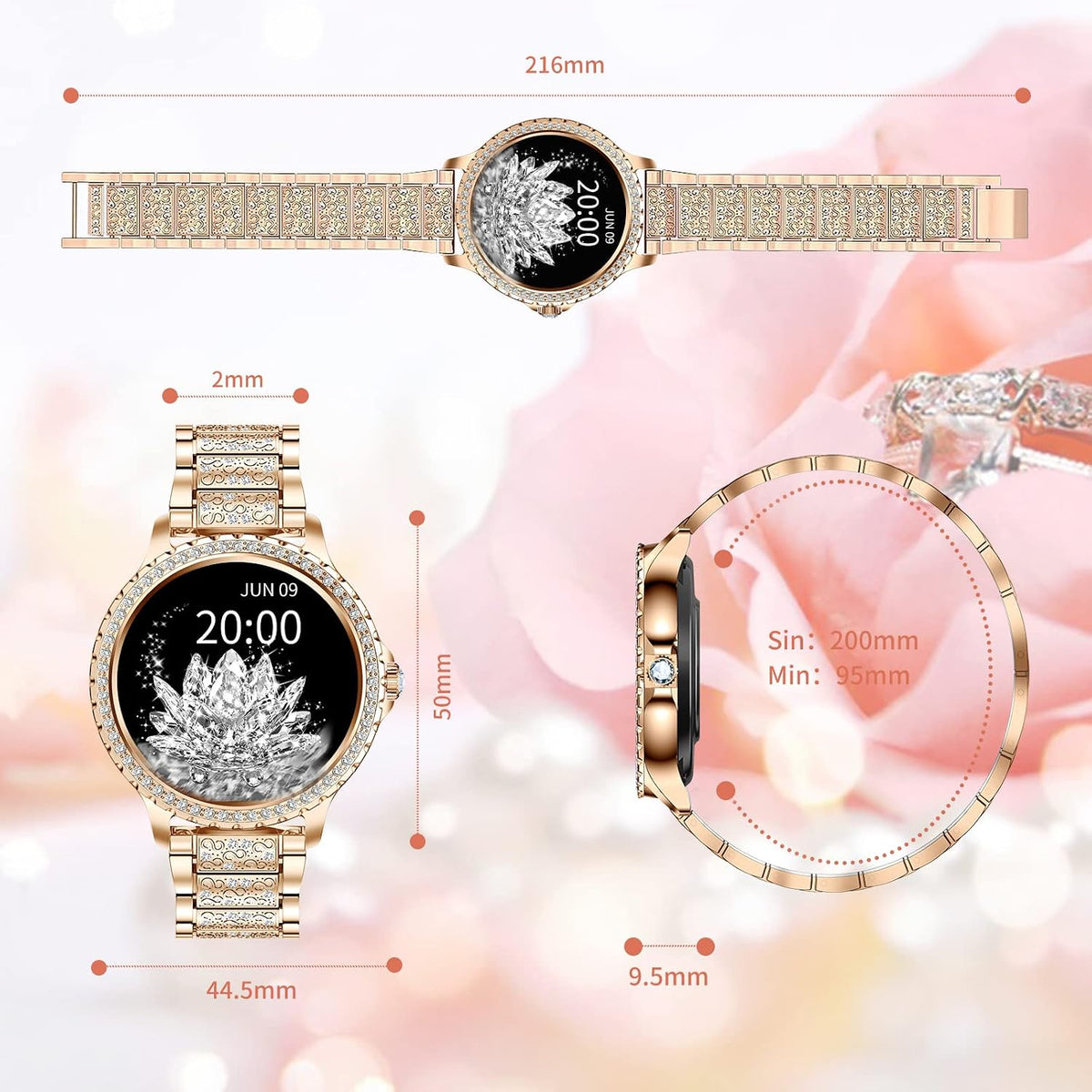 smart watches for women (answer/make call),120+ sport fitness, view 9