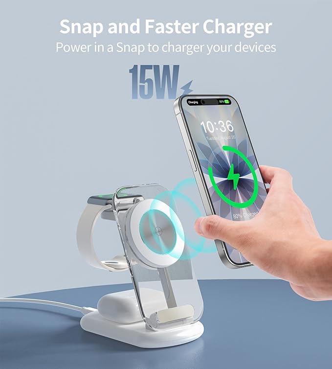 3 in 1 Magnetic Wireless Charging Station