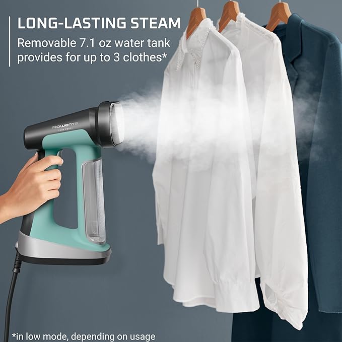 Rowenta Handheld Steamer for Clothes, Pure Force 2in1 Steamer & Iron,