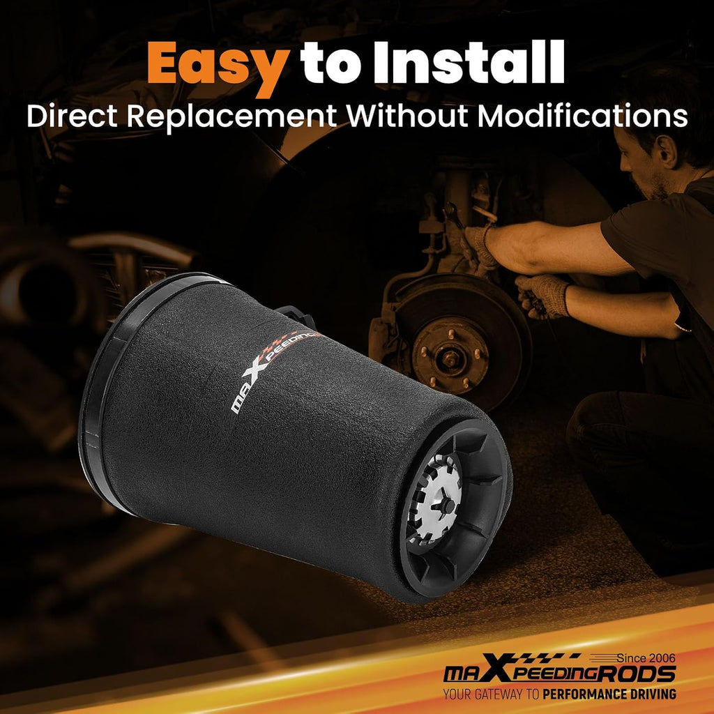 maxpeedingrods rear air suspension bags for lincoln towncar, close-up detail