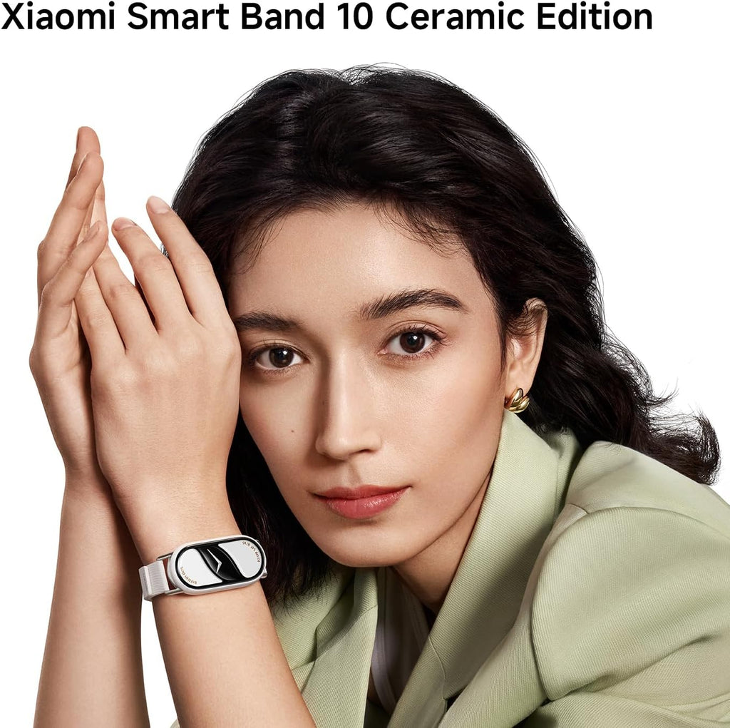 xiaomi mi smart band 10 (2025) global version on a desk or shelf