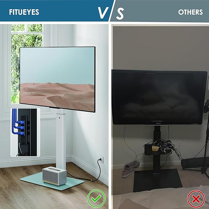 FITUEYES Floor TV Stand for 32-75 inch TV