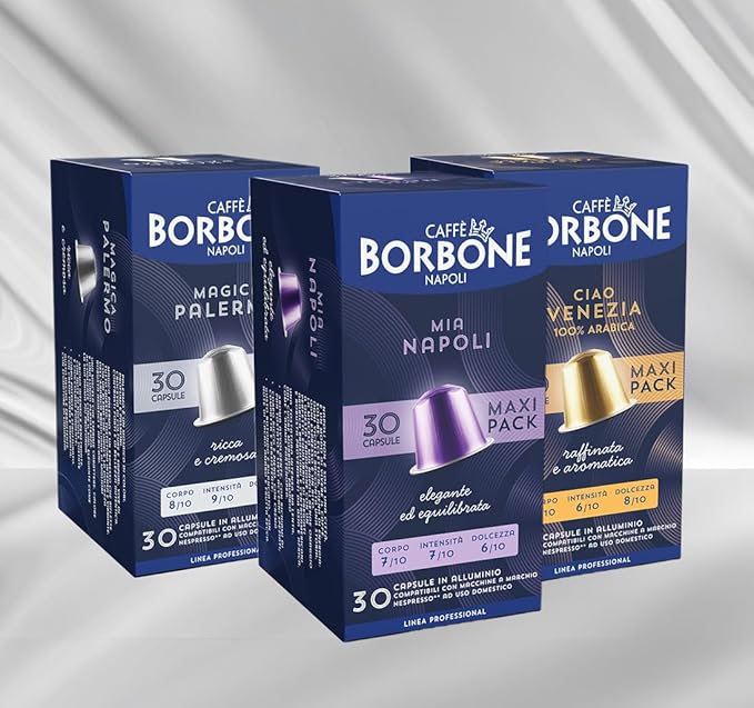 Caffè Borbone Variety Pack Aluminum Capsules Compatible (90 Count)