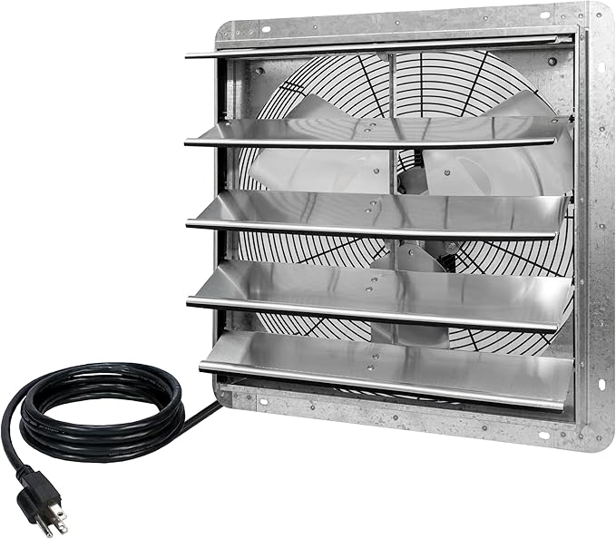 iLiving New Upgraded 20" Wall Mounted Exhaust Fan