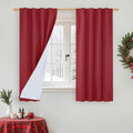 LAMIT Linen Full Blackout Window Curtains