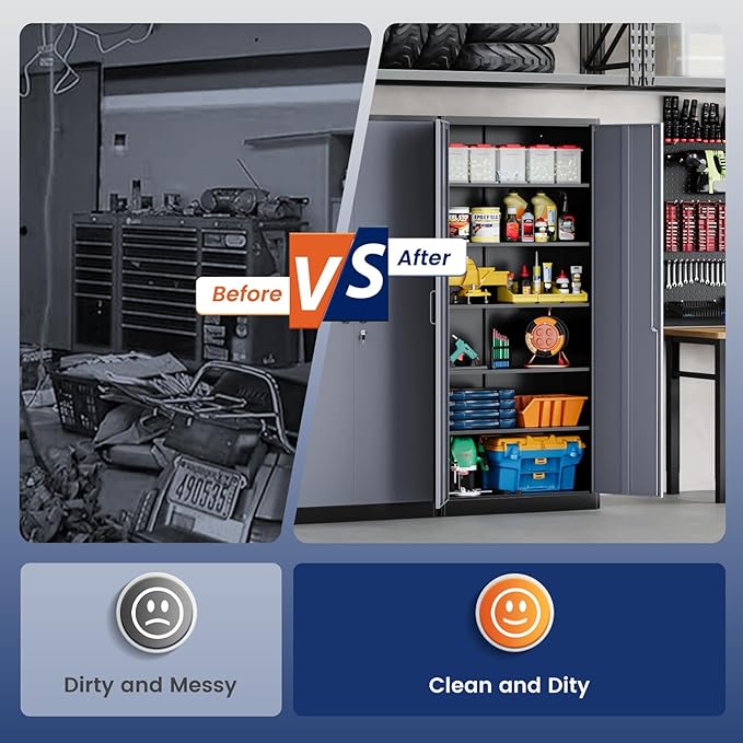 Yizosh Metal Storage Cabinet