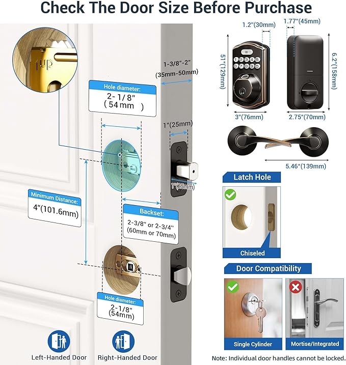 Veise Fingerprint Door Lock