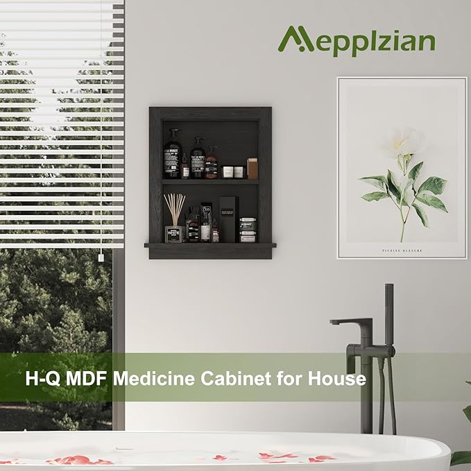 Recessed Medicine Cabinet, 14x18 in Wall Bathroom Cabinet