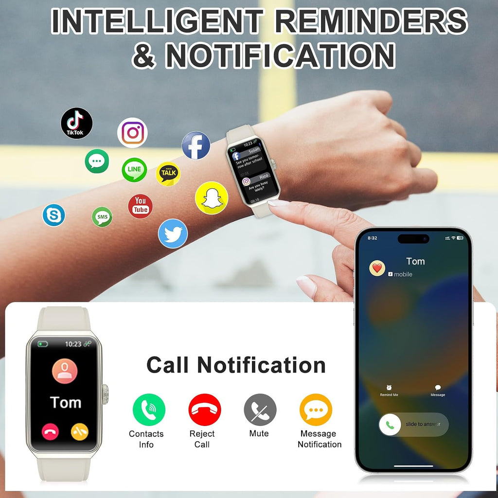 Fitness Tracker, Step Counter with 24/7 Heart Rate Blood Oxygen Sleep Monitor, Fitness Watch with 100+ Sports Modes, Waterproof Activity Smart Watches for Women Men Android iOS