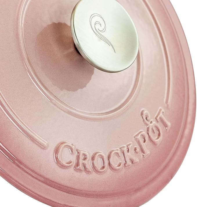 Crock-Pot Artisan Round Enameled Cast Iron Dutch Oven, Pistachio Green