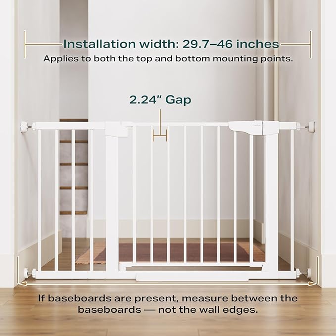 Cumbor 2 Pack 29.7-46" Baby Gate