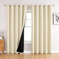 ChrisDowa 100% Blackout Curtains 84 inch Long