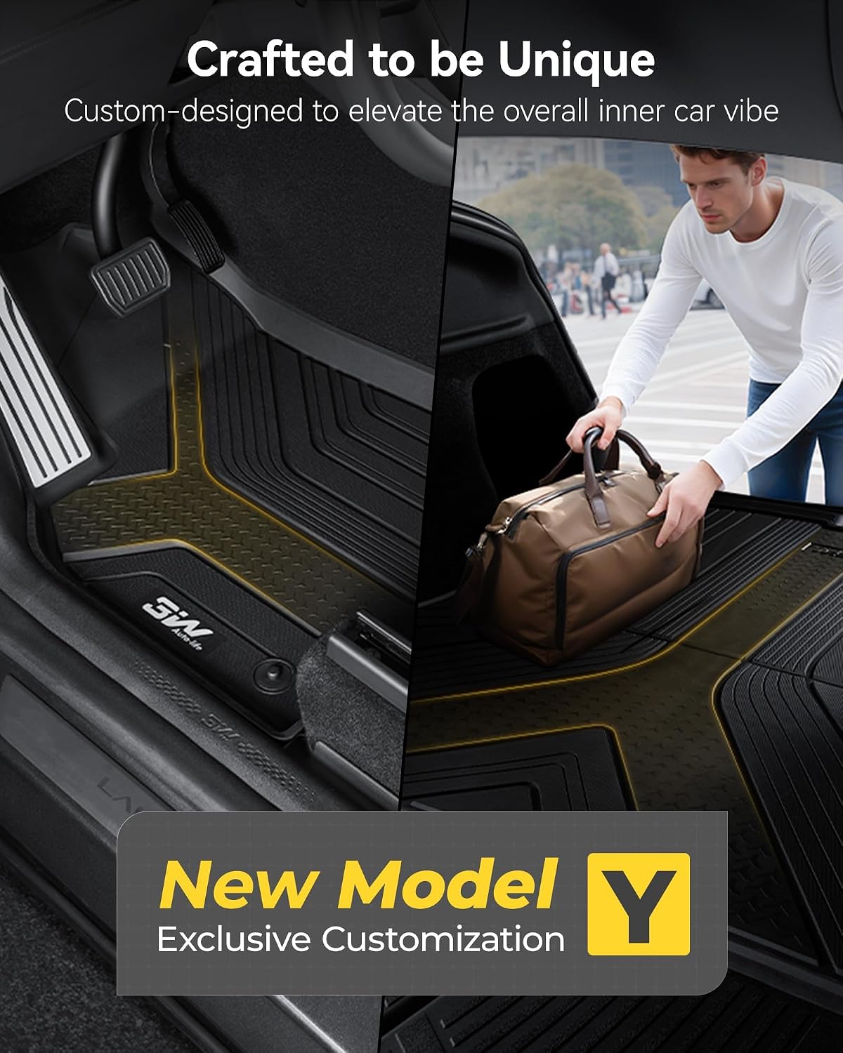 3W Tesla New Model Y Juniper 2025 2026 2027 Floor Mats, Not for Standard