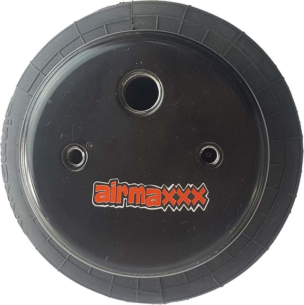 triple bellow 2600 air ride suspension bags 1/2", close-up detail