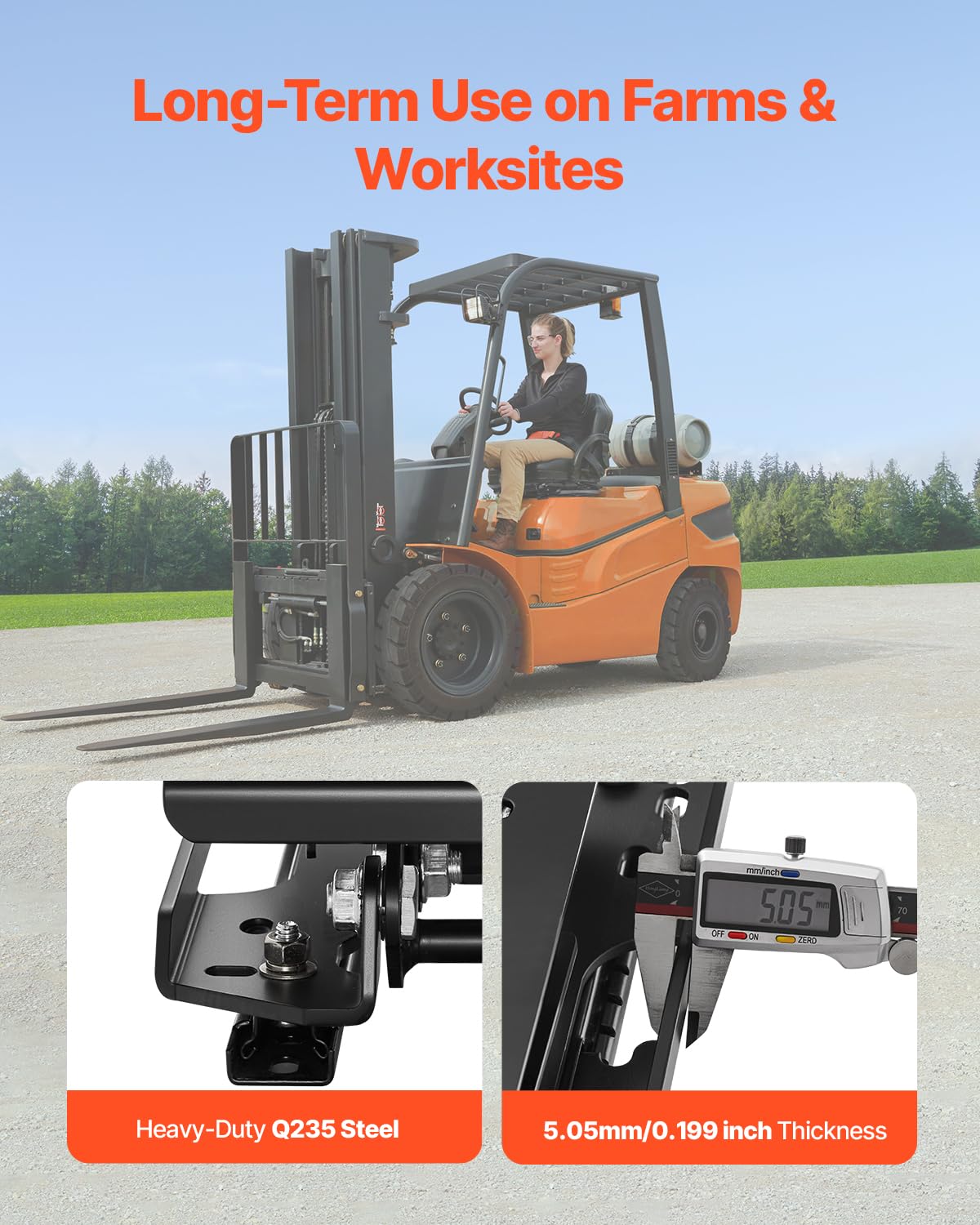 VEVOR Seat Suspension Kit with Seat Slider Track, Universal Air Ride Seat Suspension for Zero Turn Lawn Mower, 6in Front-to-Back Adjustable, Tractor Seat Suspension ‎Kit for Forklift, Bulldozers