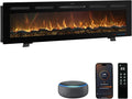 60 Inch WiFi-Enabled Recessed Electric Fireplace Inserts