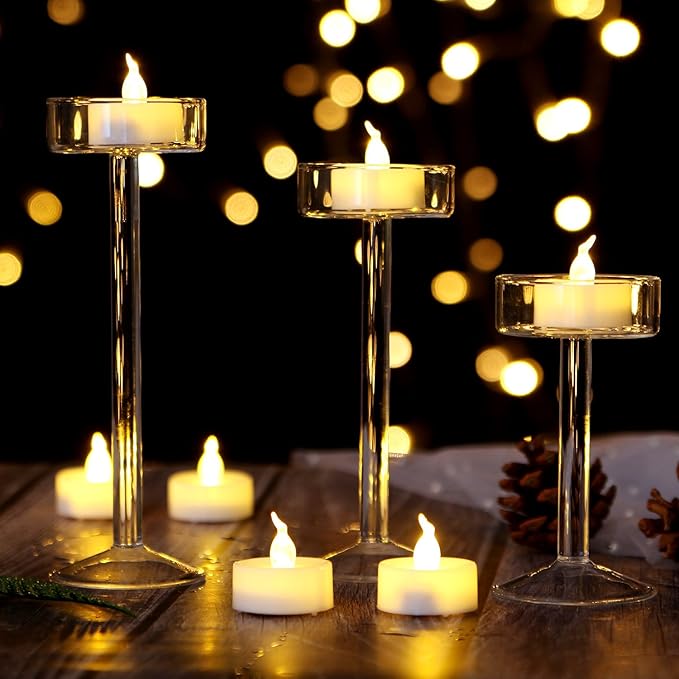 AGPTEK Tea Lights, 100 Pack Flameless LED Candles Battery Operated Tealight