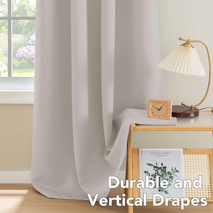 H.VERSAILTEX Premium Blackout Thermal Insulated Room Darkening Curtains