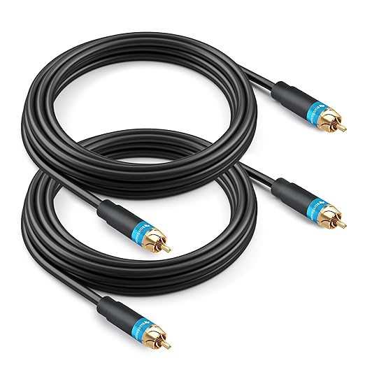 BlueRigger RCA Audio Subwoofer Cable – (2PK)