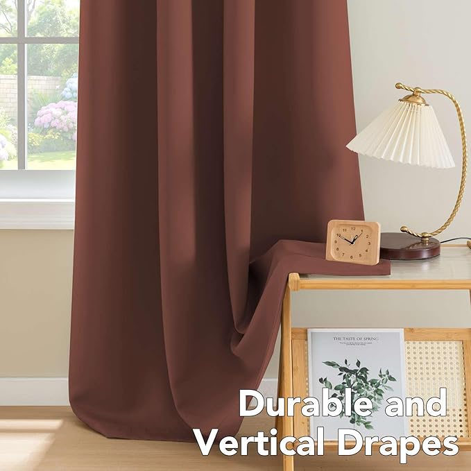 H.VERSAILTEX Thermal Insulated Blackout Window Panels Microfiber (Set of 2)