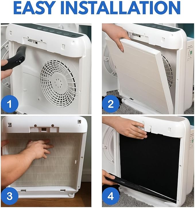 Nispira True HEPA Filter Replacement Set Compatible