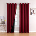 ChrisDowa 100% Blackout Curtains 108 inch Long