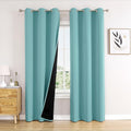 ChrisDowa 100% Blackout Curtains 84 inch Long