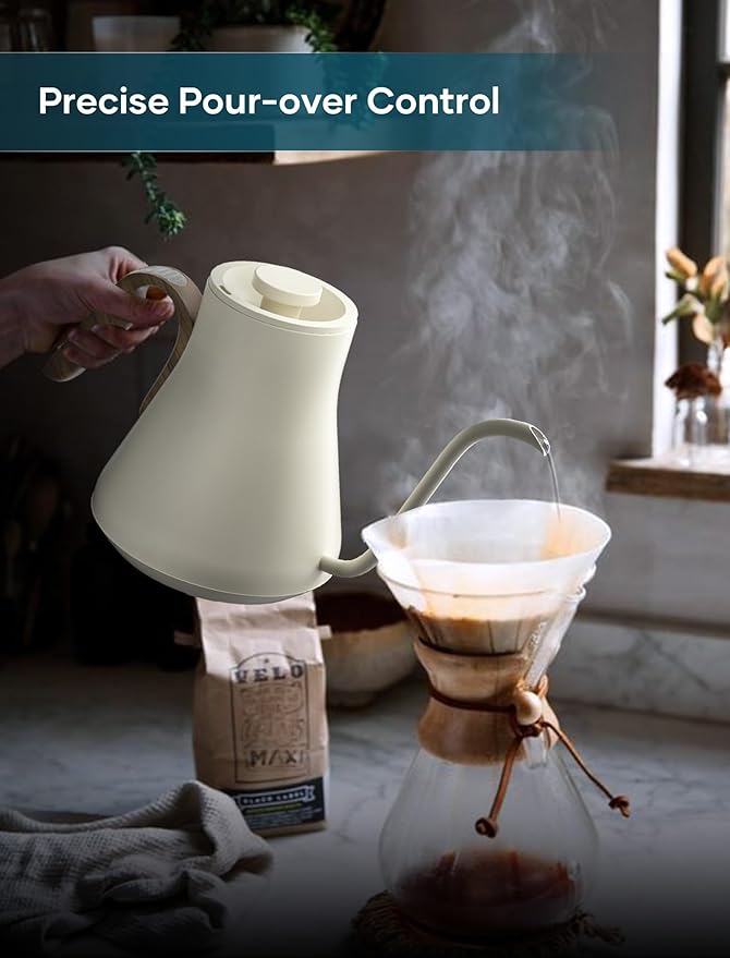 Electric Kettles, INTASTING Gooseneck Electric Kettle, ±1℉ Temperature Control