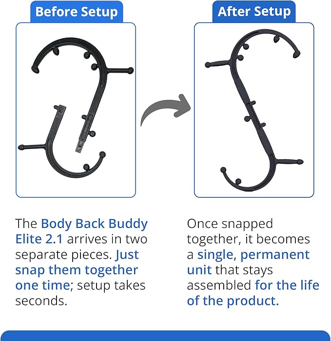 Body Back Buddy Elite – USA Made – Trigger Point Massage Tool, Shoulder Neck