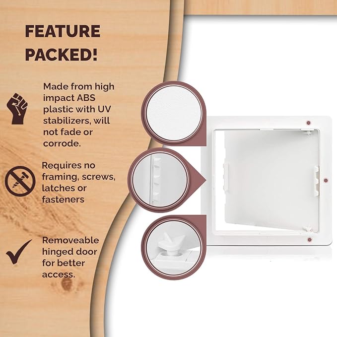 Morvat Access Panel 14x14 Inch for Drywall & Ceiling (20-Pack)