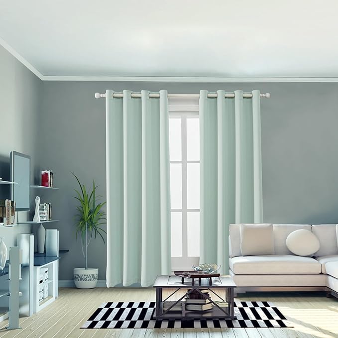Anytime 100% Blackout Curtain 2 Panels Set, Thermal Insulated Window Drapes