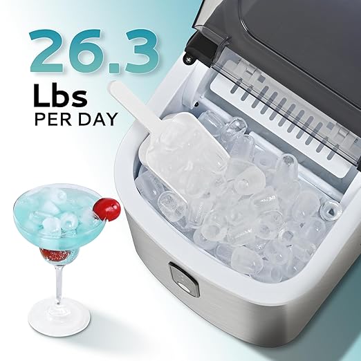 EUHOMY Countertop Ice Maker Machine