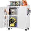 13.8" D x 26" W x 34.3" H Metal Storage Cabinet