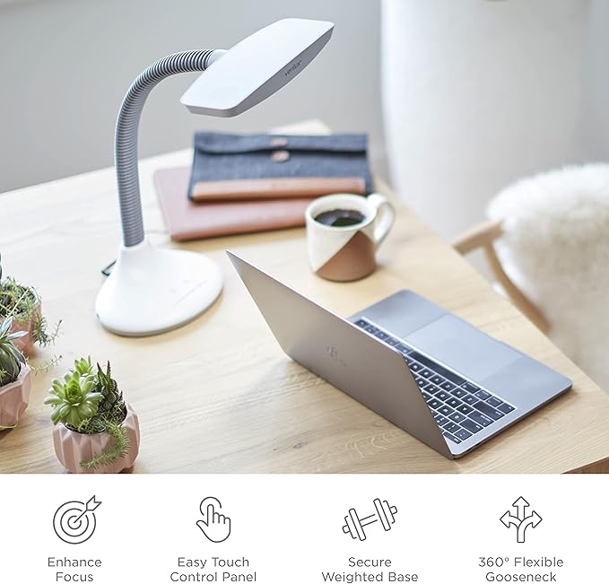 Verilux SmartLight Full Spectrum LED Desk Lamp