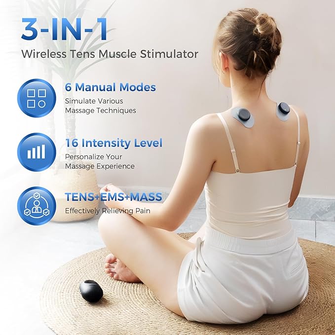 KingPavonini Wireless TENS Unit, Muscle Stimulator