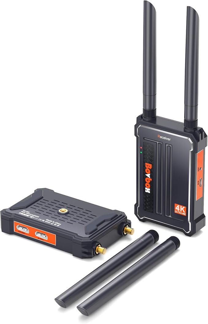 Wireless HDMI Transmitter and Receiver 4K: 2.4/5.0GHz HDMI Wireless Extender Kit