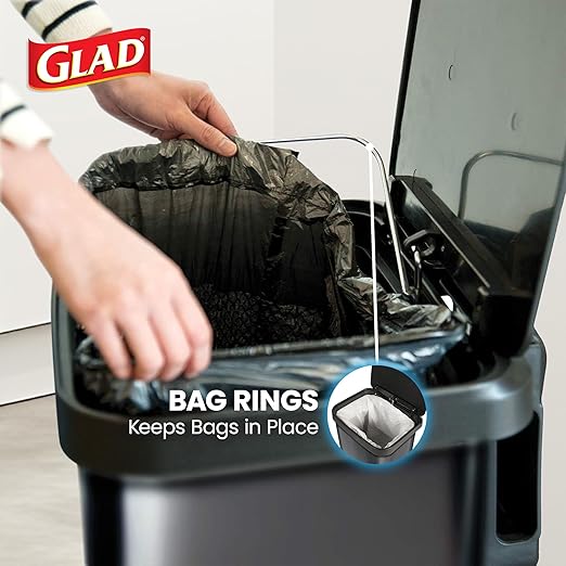 Glad Stainless Steel Step Trash Can
