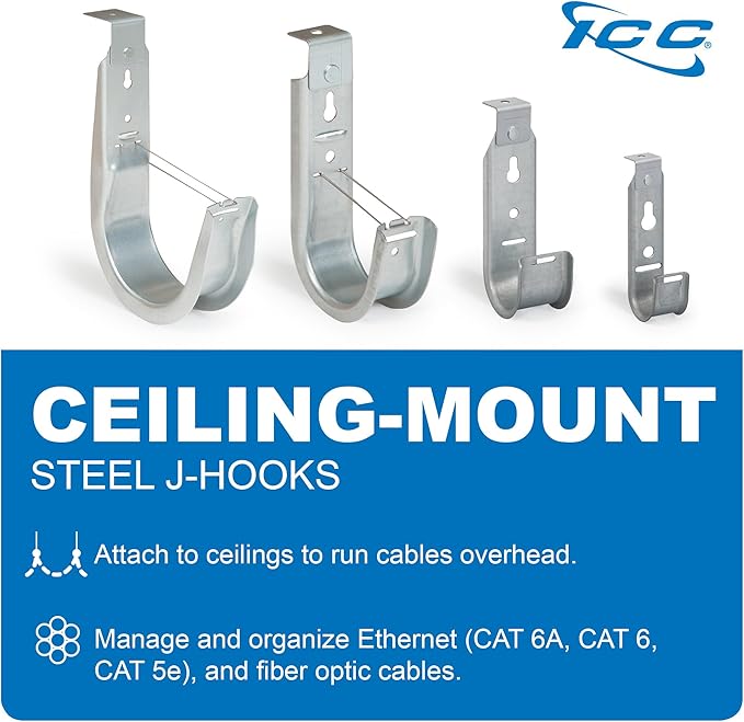ICC Ceiling Mount J Hook 2” (25-Pack)