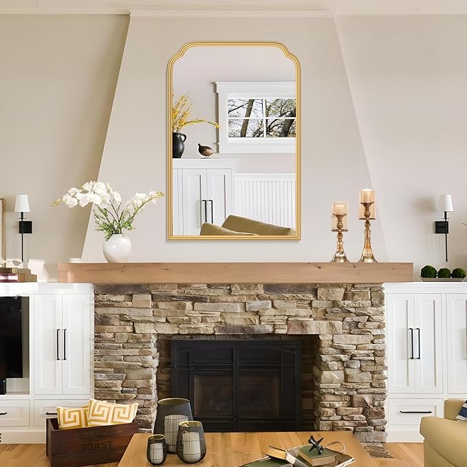 20X30 Inch Gold Bathroom Mirror