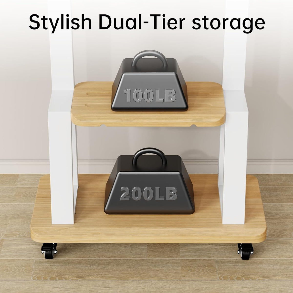 Mobile TV Stand on Wheels for 32-75 Inch TVs