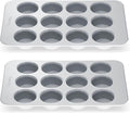 Caraway Non-Stick Ceramic 12-Cup Muffin Pan Duo