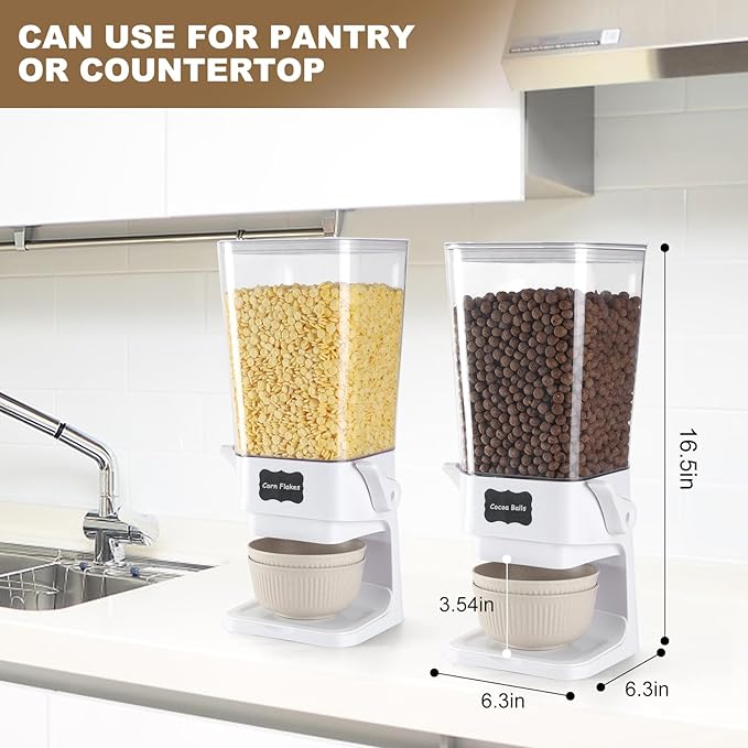 Cereal Dispenser Countertop (2 Pack)