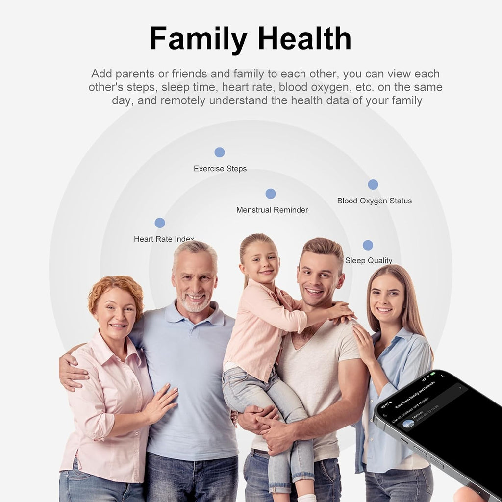 smart ring for women & men, ip68 health showing dimensions