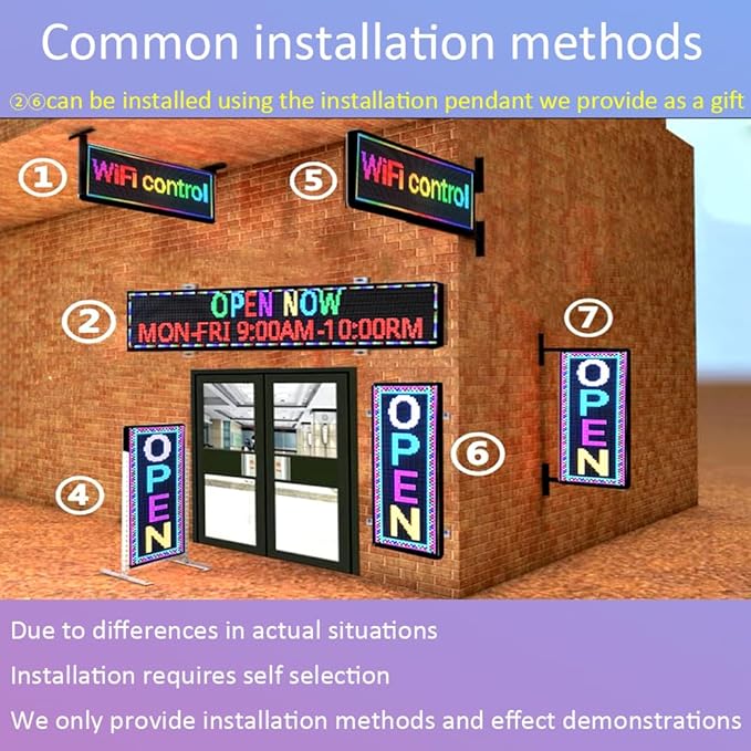Waterproof Programmable Led Sign Custom Scrolling Outdoor Digital Signs