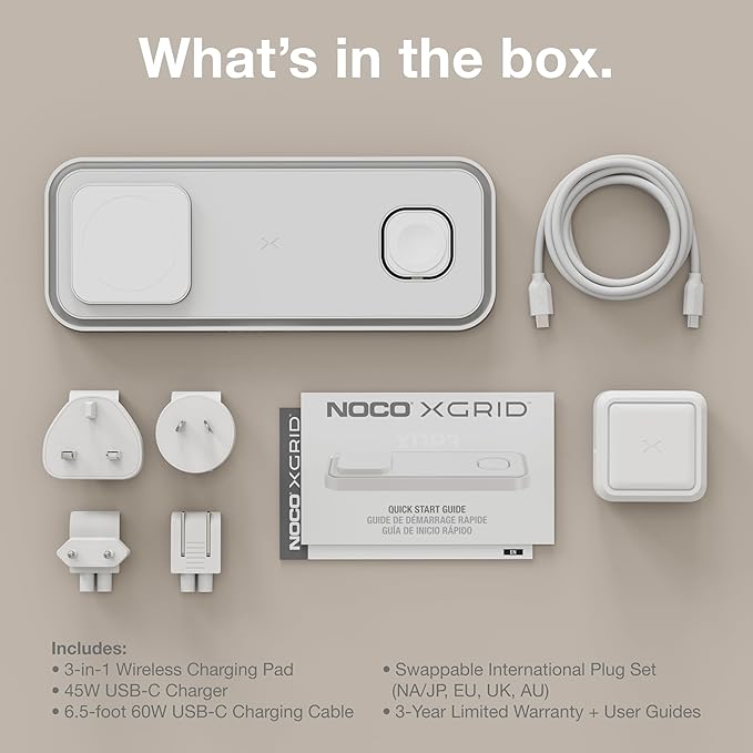 NOCO XGrid XDP3: 3-in-1 Wireless Charging Pad – Charging Station