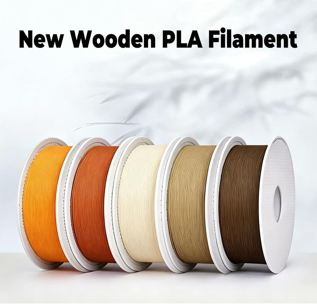 bamboo pla wood 3d printing filament for bambu showing dimensions